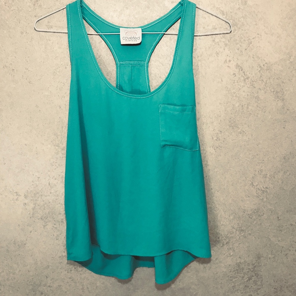 Coveted Clothing racer back blouse